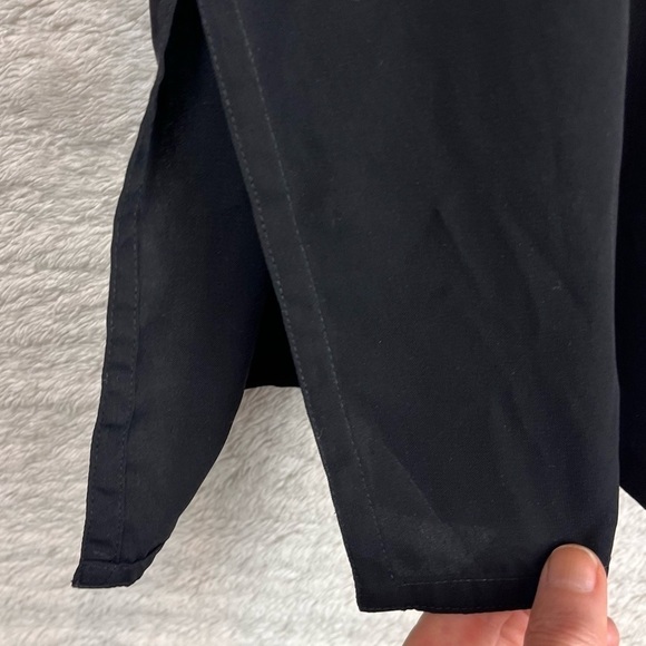 Vintage Boho Embroidered Beaded Sequin Black Tunic Top Large Whimsy Goth - Picture 8 of 15